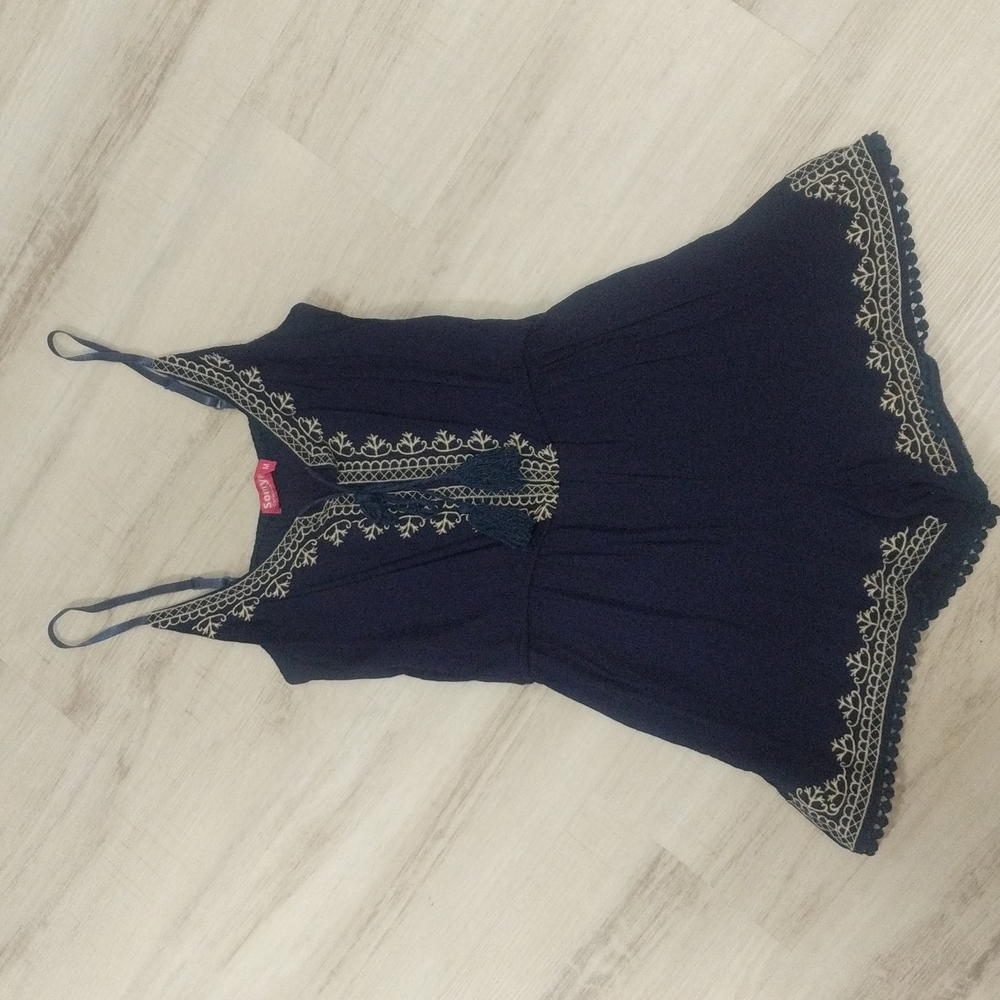 Navy Blue Romper - Size M (runs small)
